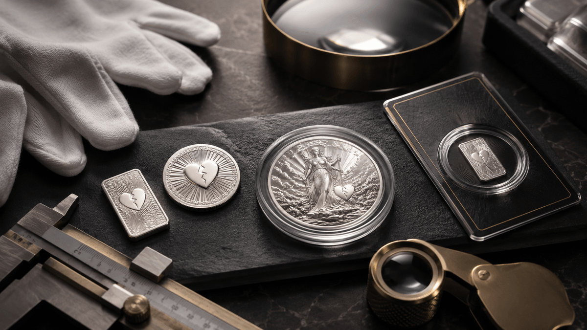 Cover illustration for Plan a Custom Minted Coin, Round, Bar or Medallion | Hart Strike Mint