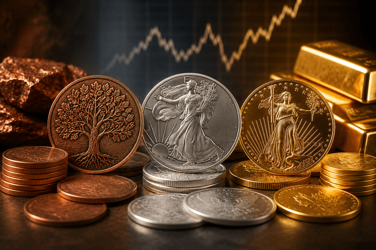 Cover illustration for Is Copper a Good Investment? Copper Coins vs Silver vs Gold for Collectors and Stackers