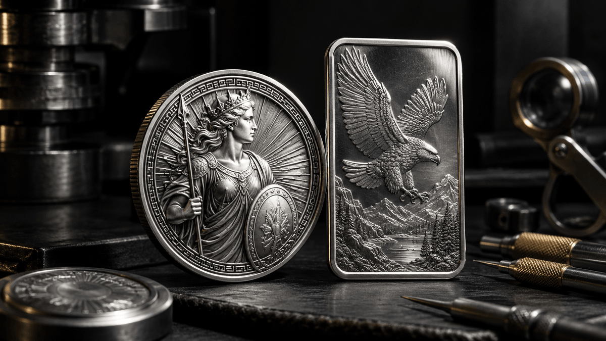 Cover illustration for Custom Silver Coins vs. Custom Silver Rounds: Which Format Fits Your Project?